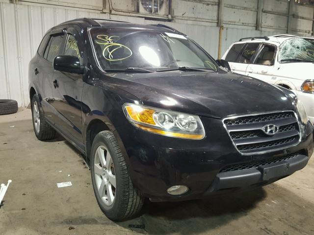 5NMSH13E19H238516 - 2009 HYUNDAI SANTA FE S BLACK photo 1