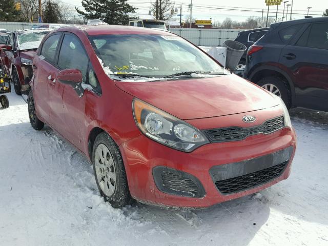 KNADM5A39C6019303 - 2012 KIA RIO LX RED photo 1