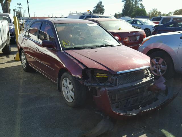 2HGES26792H573222 - 2002 HONDA CIVIC EX BURGUNDY photo 1