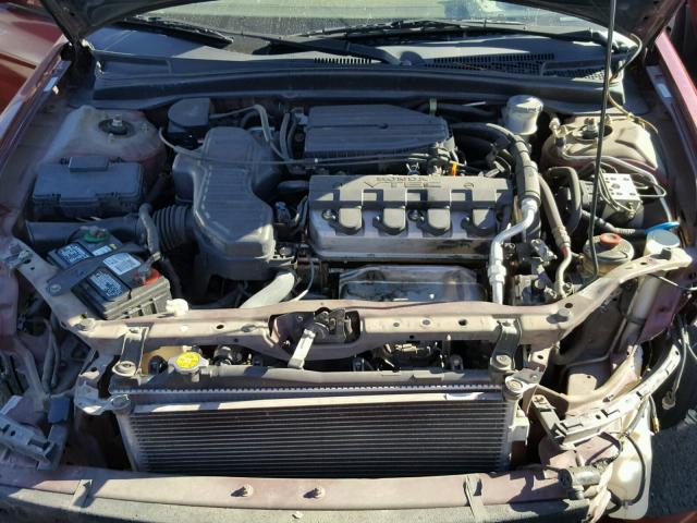 2HGES26792H573222 - 2002 HONDA CIVIC EX BURGUNDY photo 7