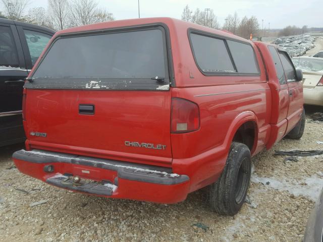 1GCCS19W2Y8129231 - 2000 CHEVROLET S TRUCK S1 RED photo 4