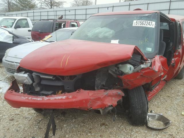 1GCCS19W2Y8129231 - 2000 CHEVROLET S TRUCK S1 RED photo 9