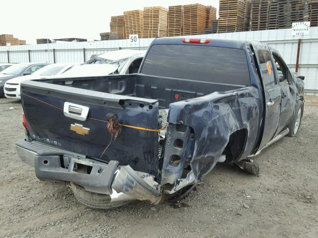 2GCEC13C471567755 - 2007 CHEVROLET SILVERADO BLUE photo 4