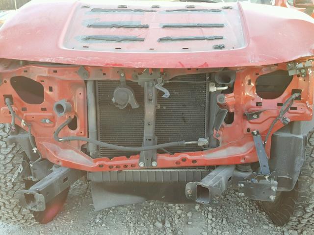 5GTEN13E098101373 - 2009 HUMMER H3 RED photo 9