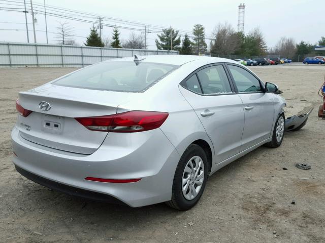 5NPD74LF4HH102551 - 2017 HYUNDAI ELANTRA SE SILVER photo 4