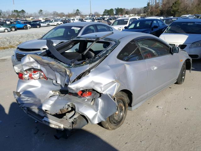 JH4DC53042C036842 - 2002 ACURA RSX TYPE-S SILVER photo 4