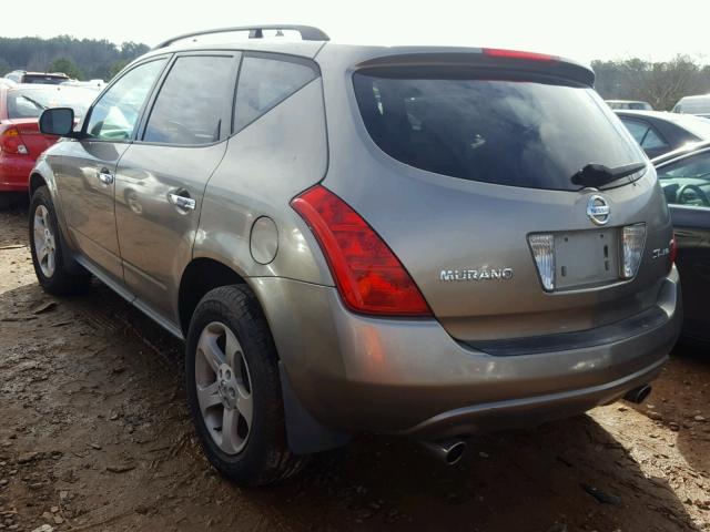 JN8AZ08W73W214749 - 2003 NISSAN MURANO SL GOLD photo 3