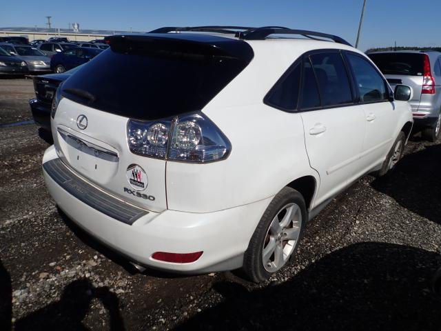 2T2GA31U26C047393 - 2006 LEXUS RX 330 WHITE photo 4