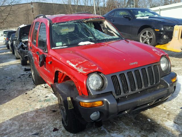 1J4GL48K13W702472 - 2003 JEEP LIBERTY SP RED photo 1