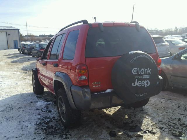 1J4GL48K13W702472 - 2003 JEEP LIBERTY SP RED photo 3