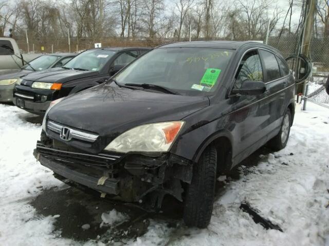 5J6RE487X9L007772 - 2009 HONDA CR-V EXL BLACK photo 2