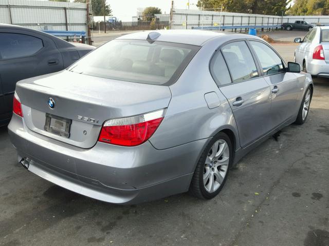 WBANB53587CP07812 - 2007 BMW 550 I GRAY photo 4