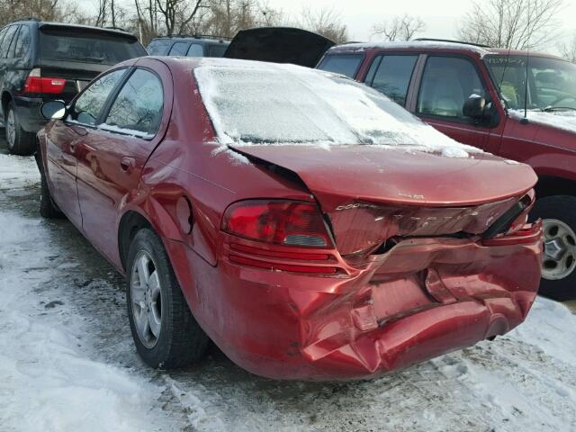 1B3EL56T63N536892 - 2003 DODGE STRATUS ES RED photo 3