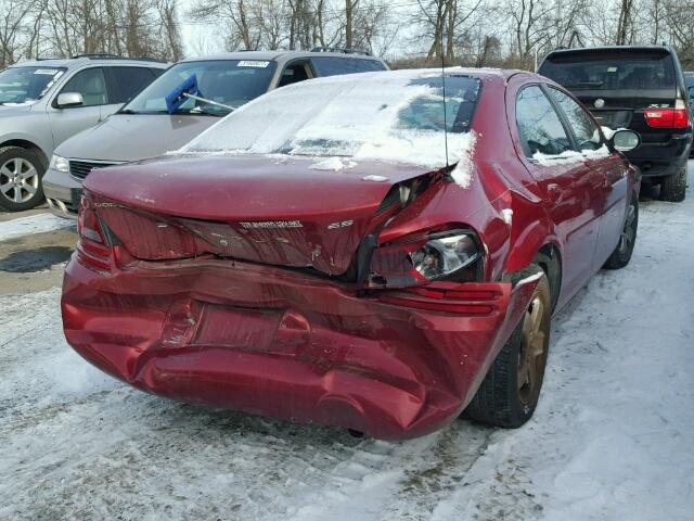 1B3EL56T63N536892 - 2003 DODGE STRATUS ES RED photo 4