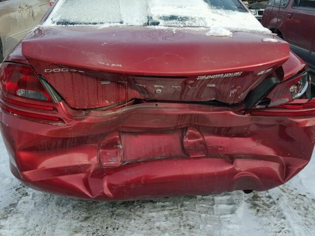 1B3EL56T63N536892 - 2003 DODGE STRATUS ES RED photo 9