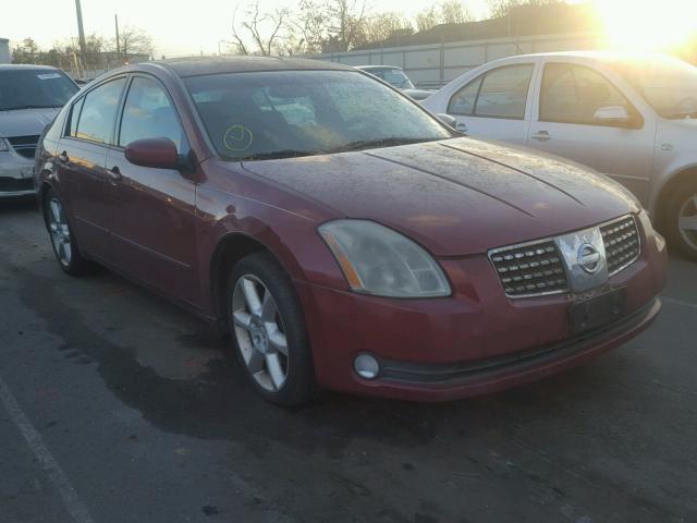 1N4BA41E74C844649 - 2004 NISSAN MAXIMA SE MAROON photo 1