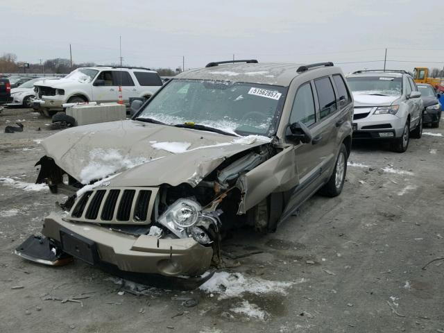 1J4HR48N16C228140 - 2006 JEEP GRAND CHER TAN photo 2