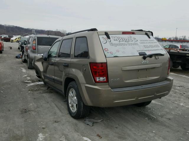 1J4HR48N16C228140 - 2006 JEEP GRAND CHER TAN photo 3