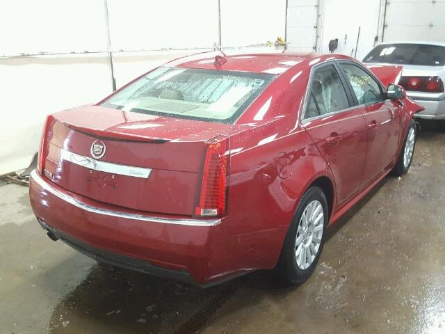 1G6DG5E59C0117050 - 2012 CADILLAC CTS LUXURY RED photo 4