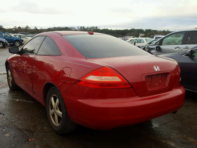 1HGCM72734A000337 - 2004 HONDA ACCORD EX RED photo 3