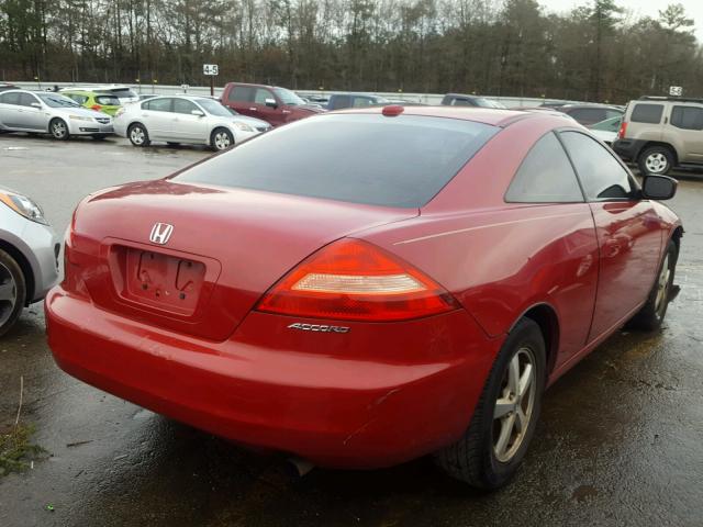 1HGCM72734A000337 - 2004 HONDA ACCORD EX RED photo 4