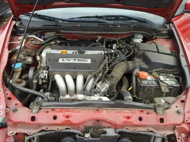 1HGCM72734A000337 - 2004 HONDA ACCORD EX RED photo 7