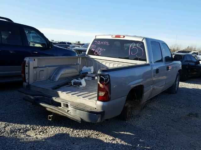 2GCEC13V671136299 - 2007 CHEVROLET SILVERADO GRAY photo 4