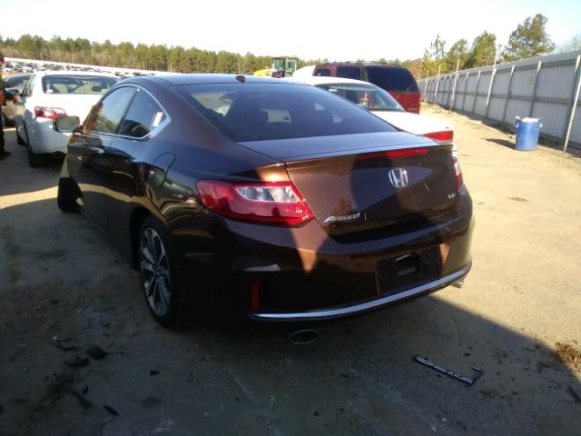 1HGCT2B80EA000635 - 2014 HONDA ACCORD EXL BROWN photo 3