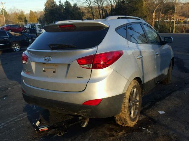 KM8JUCAG5EU806577 - 2014 HYUNDAI TUCSON GLS GRAY photo 4