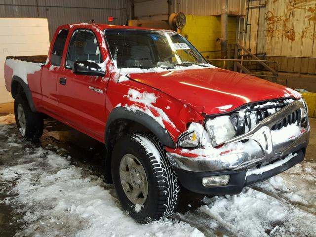 5TEWM72N62Z047259 - 2002 TOYOTA TACOMA XTR RED photo 1