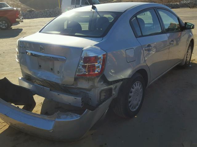 3N1AB6AP7AL652392 - 2010 NISSAN SENTRA 2.0 SILVER photo 4