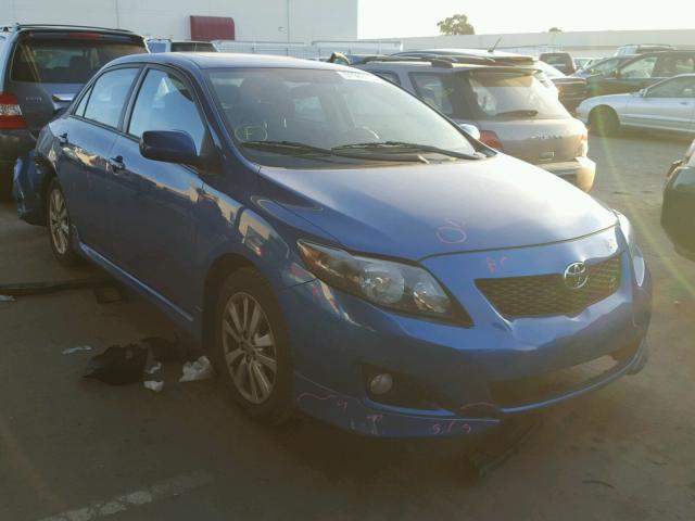 2T1BU4EE4AC446930 - 2010 TOYOTA COROLLA BA BLUE photo 1