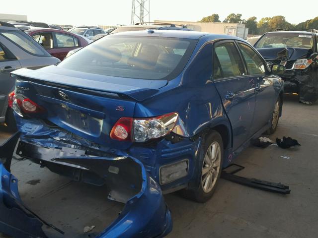 2T1BU4EE4AC446930 - 2010 TOYOTA COROLLA BA BLUE photo 4