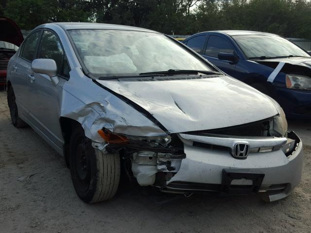 1HGFA16568L068461 - 2008 HONDA CIVIC LX SILVER photo 1