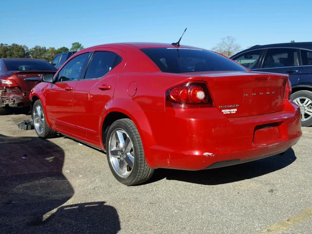 1B3BD1FB6BN558793 - 2011 DODGE AVENGER MA RED photo 3