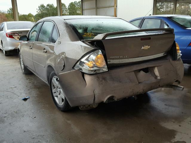 2G1WC581669242598 - 2006 CHEVROLET IMPALA LT TAN photo 3