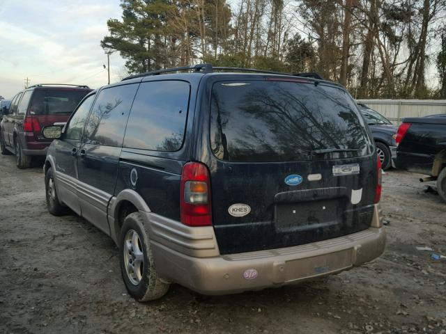 1GMDX03EX3D136925 - 2003 PONTIAC MONTANA BLUE photo 3