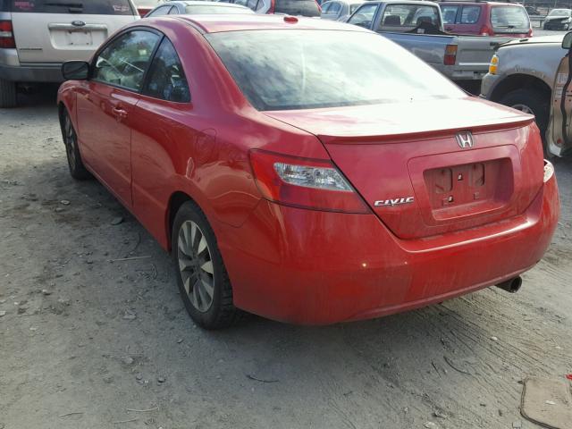 2HGFG129X9H531482 - 2009 HONDA CIVIC EXL RED photo 3