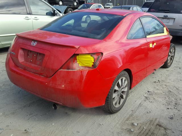 2HGFG129X9H531482 - 2009 HONDA CIVIC EXL RED photo 4