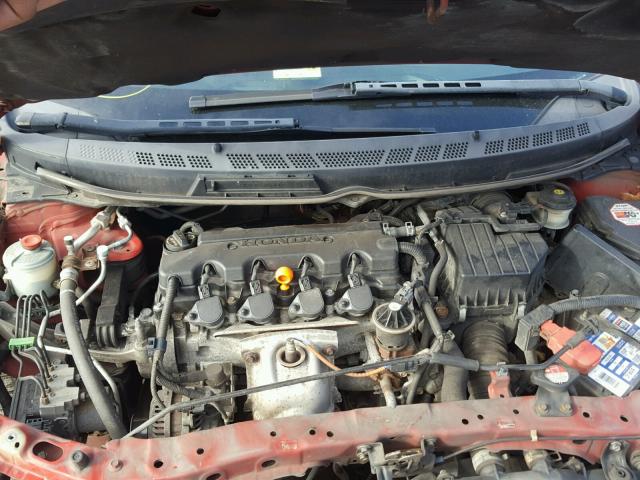 2HGFG129X9H531482 - 2009 HONDA CIVIC EXL RED photo 7