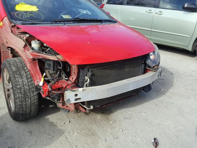 2HGFG129X9H531482 - 2009 HONDA CIVIC EXL RED photo 9