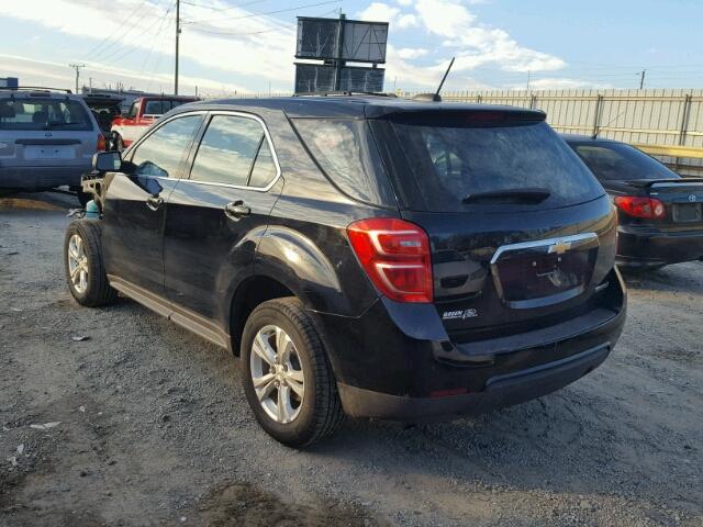 2GNALBEK1G6172760 - 2016 CHEVROLET EQUINOX LS BLACK photo 3