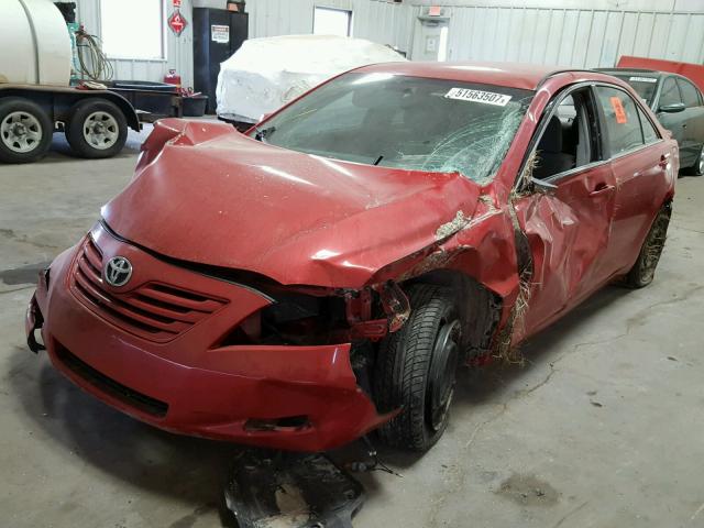 4T1BE46K59U390945 - 2009 TOYOTA CAMRY BASE RED photo 2