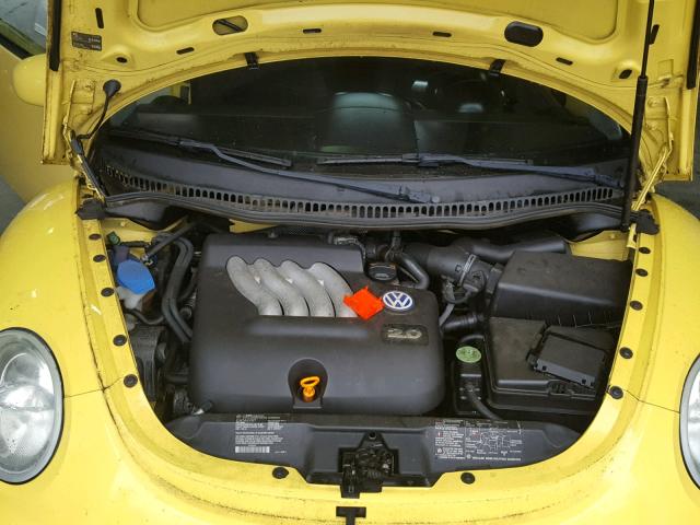 3VWCK21C11M469671 - 2001 VOLKSWAGEN NEW BEETLE 黄色 照片 7