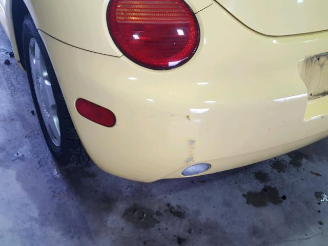 3VWCK21C11M469671 - 2001 VOLKSWAGEN NEW BEETLE 黄色 照片 9
