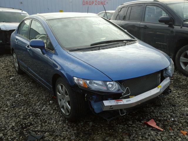 19XFA1F56BE016469 - 2011 HONDA CIVIC LX BLUE photo 1