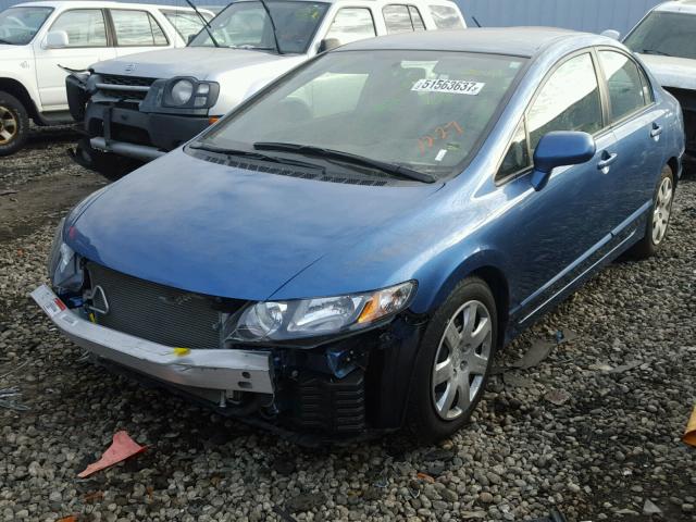 19XFA1F56BE016469 - 2011 HONDA CIVIC LX BLUE photo 2