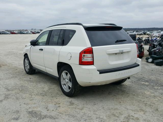 1J8FT47W17D118427 - 2007 JEEP COMPASS WHITE photo 3