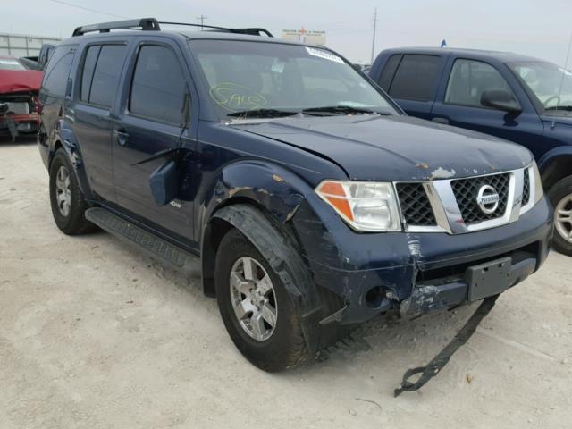 5N1AR18W56C608267 - 2006 NISSAN PATHFINDER BLUE photo 1