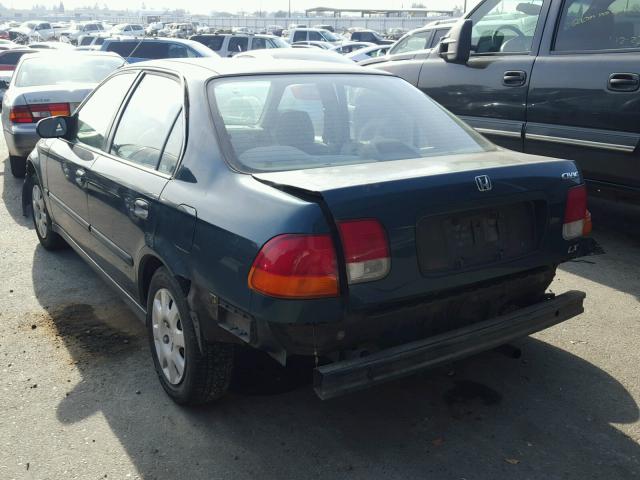 2HGEJ6671WH615317 - 1998 HONDA CIVIC LX GREEN photo 3